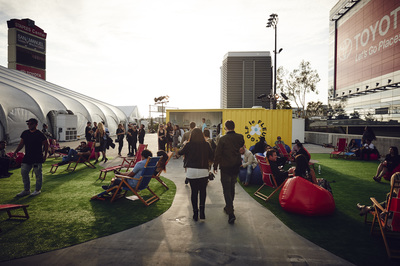 The Event Deck outdoor space was used for the MADE L.A. fashion event.
