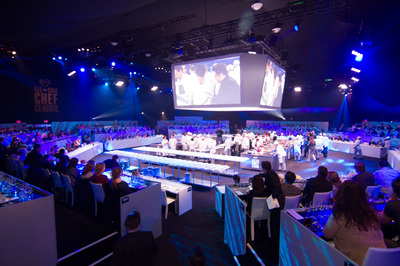 The Event Deck became an octagonal arena for Lexus All-Star Chef Classic.